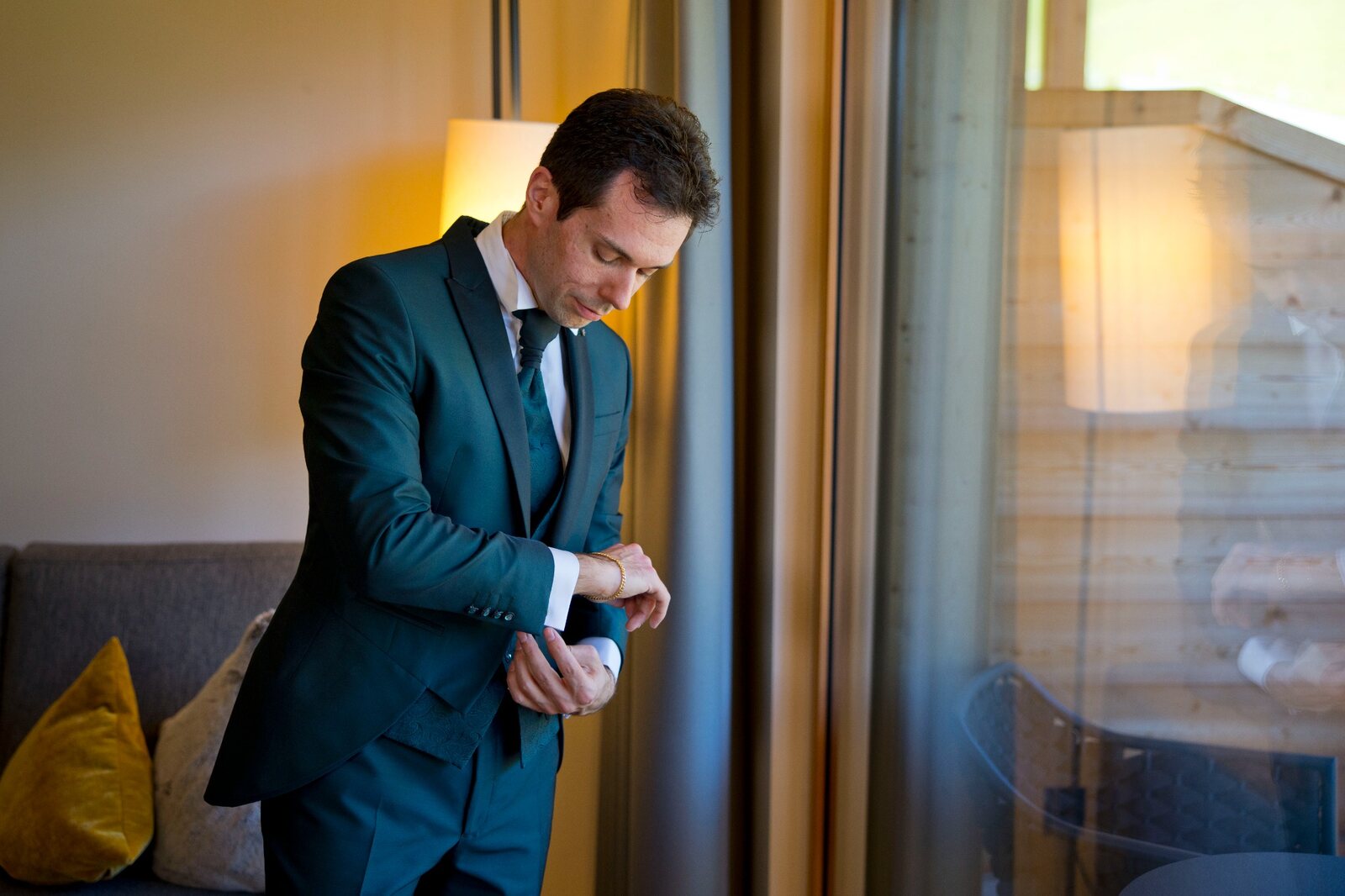 Davide durante la preparazione