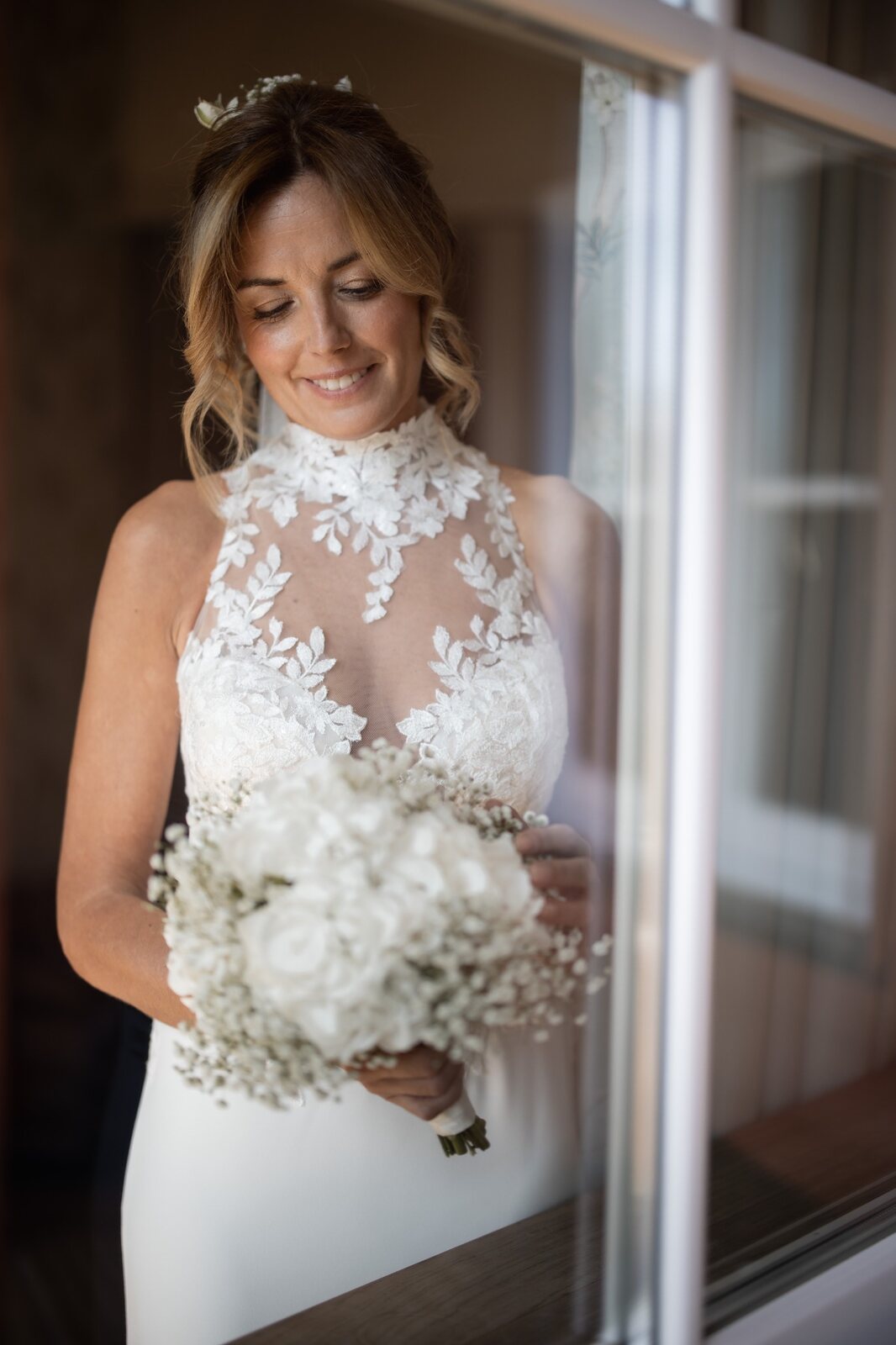 Elisabetta con il bouquet