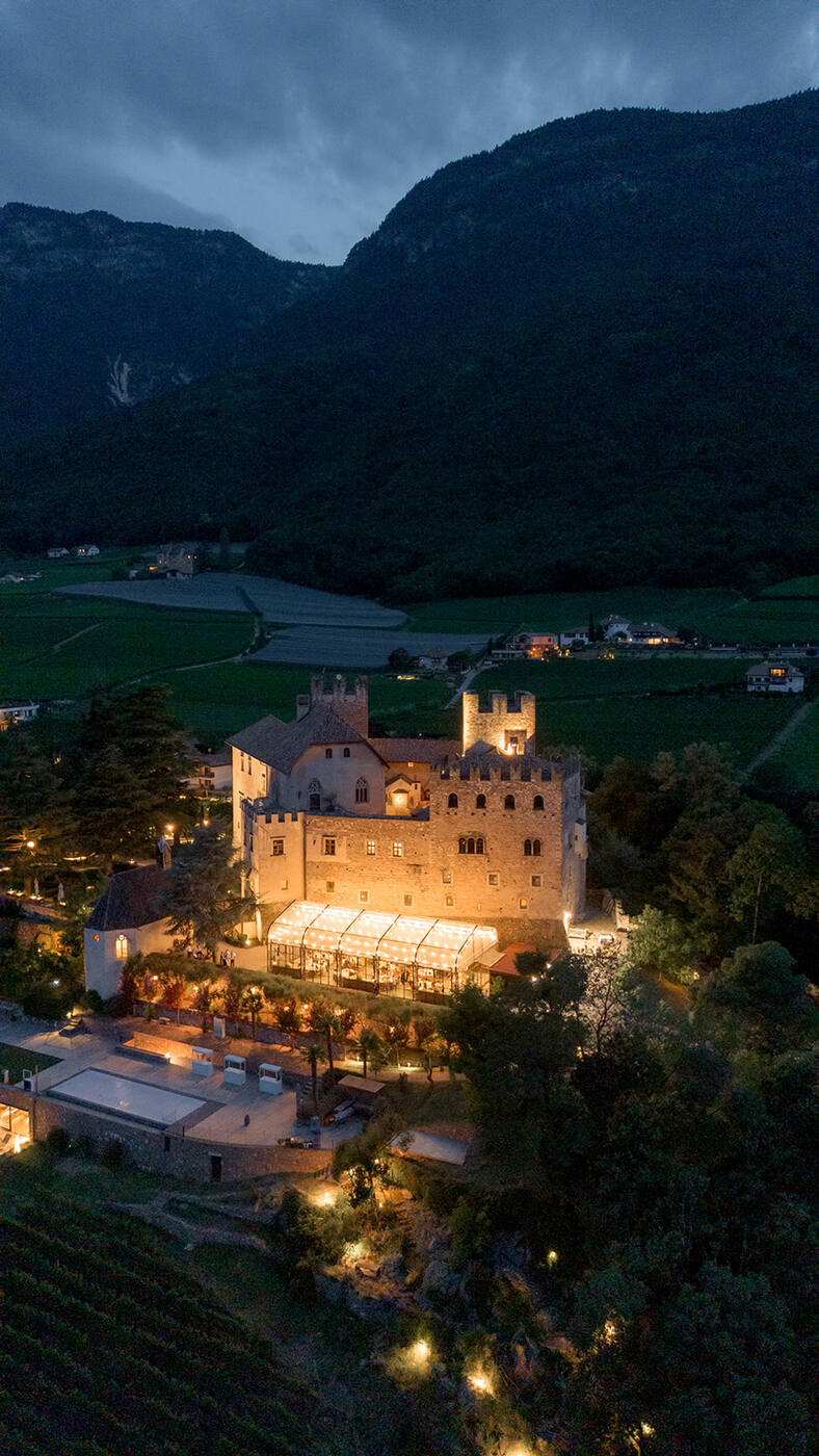 Schloss Freudenstein illuminato di sera